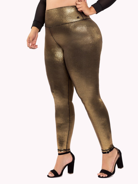 Coral Gold Leggings